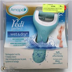 AMOPE PEDI PERFECT WET & DRY RECHARGEABLE FOOT FILE