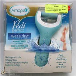 AMOPE PEDI PERFECT WET & DRY RECHARGEABLE FOOT FILE