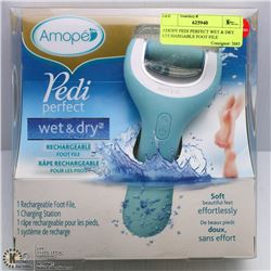 AMOPE PEDI PERFECT WET & DRY RECHARGEABLE FOOT FILE