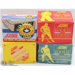 LOT OF ASSORTED SCORE ROOKIE & TRADED CARDS INCL