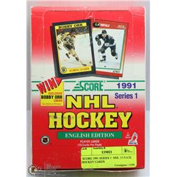SCORE 1991 SERIES 1  NHL 15 PACK HOCKEY CARDS