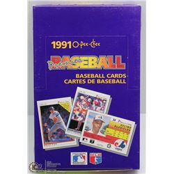 1991 O-PEE-CHEE PREMIER BASEBALL BOX