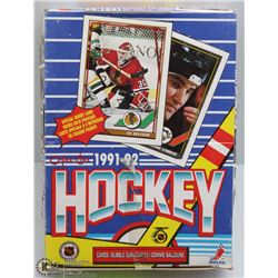 1991 - 92  O-PEE-CHEE HOCKEY BOX 36 PACKS/BOX