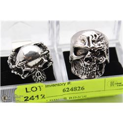 LOT OF 2 BIKER RINGS