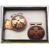 Image 1 : BELL CUFFLINKS SOLID COPPER