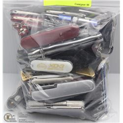 LARGE BAG OF ASSORTED POCKET KNIVES