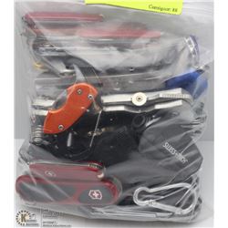 LARGE BAG OF ASSORTED POCKET KNIVES