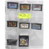 Image 1 : SHEET W/NINTENDO 7 GAMEBOY ADVANCE