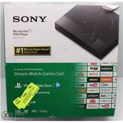 SONY BLU-RAY DISC/DVD PLAYER W/ PLAYSTATION NOW &