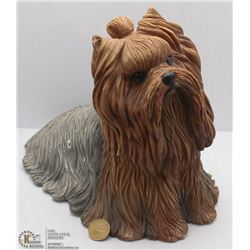 1988 SIGNED LARGE SANDICAST YORKIE DOG