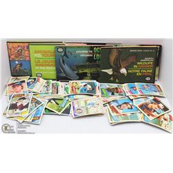 BOX OF 1980'S BASEBALL CARDS AND STICKER BOOKS