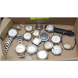 ESTATE FLAT OF VINTAGE WRIST WATCHES FOR REPAIR