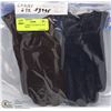 Image 1 : 2 PACK LADIES LEATHER GLOVES SIZE MEDIUM