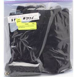 2 PACK MENS LEATHER GLOVES SIZE MEDIUM