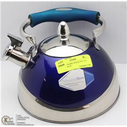 DIAMOND HOME WHISTLING TEA KETTLE ,BLUE