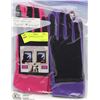 Image 1 : 2 PACK LADIES SPANDEX TEXTING GLOVES