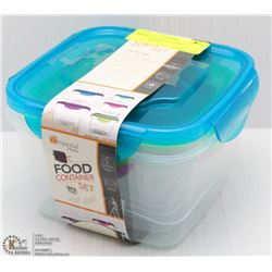 IMPERIAL HOME 9PC FOOD CONTAINER SET
