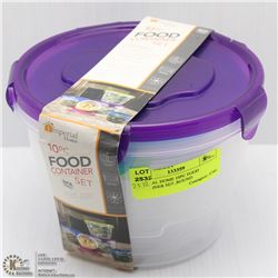 IMPERIAL HOME 10PC FOOD CONTAINER SET ,ROUND