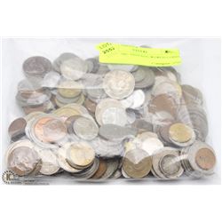 LOT OF 200+ VINTAGE WORLD COINS
