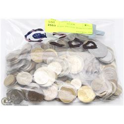 LOT OF 200+ VINTAGE WORLD COINS