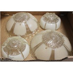 VINTAGE GLASS CEILING FIXTURES