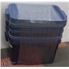 Image 1 : SET OF 4 RUBBERMAID ROUGHNECK STORAGE CONTAINERS