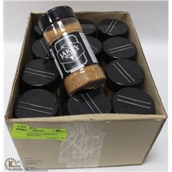 CASE OF 12 JAKES LEGENDARY STEAK SPICES 190G