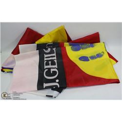 LOT OF 4 J GIELS BAND WALL BANNERS