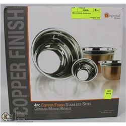 NEW COPPER FINISH 4 PC