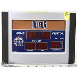 EDMONTON OILERS SCORE BOARD CALENDAR AND