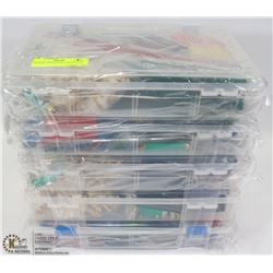 PLASTIC TOTE W/ 5 CRAFT KITS