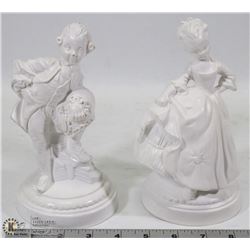 SET OF 2 CERAMIC BOY & GIRL