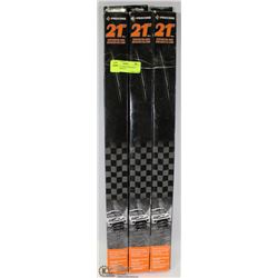 BUNDLE OF 3 NEW WINDSHIELD WIPER BLADES 21"