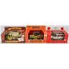 Image 1 : FLAT OF THREE 1:25 SCALE DELIVERY TRUCKS