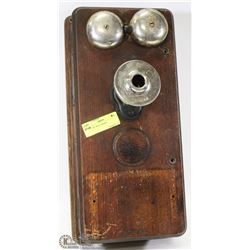ANTIQUE WALL PHONE BOX