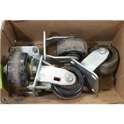 LOT OF 4 HEAVY DUTY CASTORS