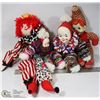 Image 1 : FLAT OF CLOWNS 2 HANDMADE W/1 RARE