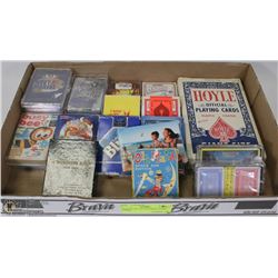 FLAT OF  COLLECTOR PLAYING CARDS