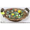Image 1 : XL BASKET OF COLLECTOR MARBLES