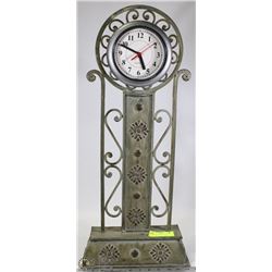 28" METAL SCROLL CLOCK