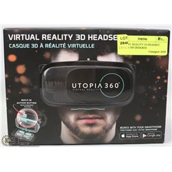VIRTUAL REALITY 3D HEADSET UP TO 360 DEGREES