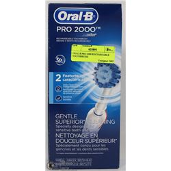 ORAL B PRO 2000 RECHARGEABLE TOOTHBRUSH