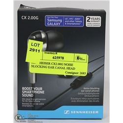 SENNHEISER CX2.00G NOISE BLOCKING EAR CANAL HEAD