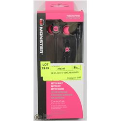 MONSTER CLARITY HD EARPHONES PINK