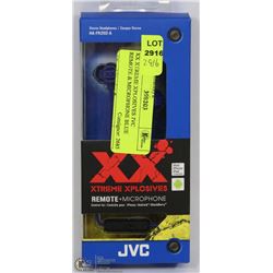 XX EXTREME EXPLOSIVES JVC REMOTE & MICROPHONE BLUE