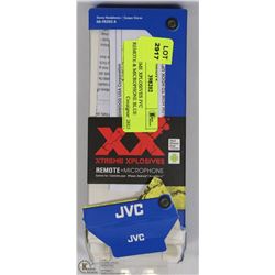XX EXTREME EXPLOSIVES JVC REMOTE & MICROPHONE BLUE