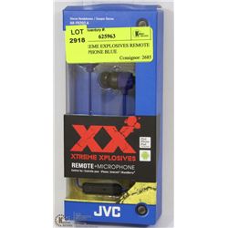JVC EXTREME EXPLOSIVES REMOTE & MICROPHONE BLUE