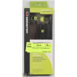 MONSTER CLARITY HD EARPHONES GREEN