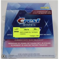 CREST WHITE STRIPS 3D,  28 STRIPS 14 TREATMENTS