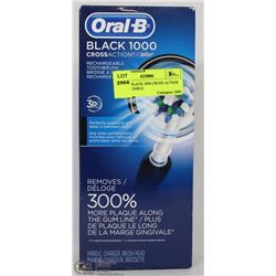 ORAL B BLACK 1000 CROSS ACTION RECHARGEABLE